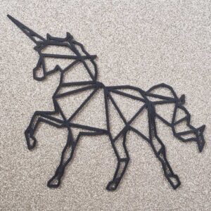 Corte laser figura unicornio mdf